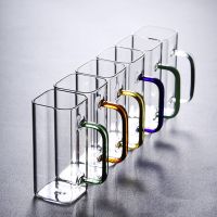 Transparent glass cup whiskey tea beer double creative heat resistant cocktail Vodka wine mug Drinkware tumbler cups