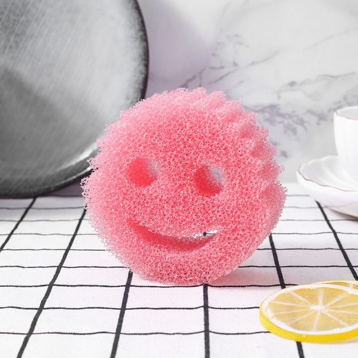 3pcs-smiley-magic-dishwashing-sponge-household-kitchenware-bathroom-cleaning-tools-scouring-powerful-scouring-pad-kitchen-sponge
