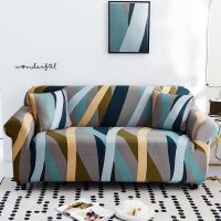 【jw】卍❦♈  Capas elásticas impressas do sofá para a sala de estar Stretch Slipcover canto secionais 1 2 3 4 lugares