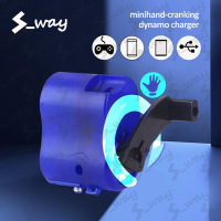 S way Emergency Charger DC 5.5V 300mAh USB Hand Crank Manual Dynamo for Cellphones