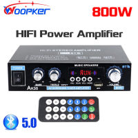 Woopker AK35 800วัตต์บ้านเครื่องขยายเสียงดิจิตอล100-240โวลต์12โวลต์เบสพลังเสียงบลูทูธแอมป์ไฮไฟ FM ซับวูฟเฟอร์ลำโพง