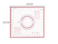 นวดแป้งแผ่นรองอบซิลิโคนแบบไม่ติดเสื่อสำหรับนวดแป้งโดวัดขนาดแผ่นขนมซิลิโคนอุปกรณ์อบแผ่นตะแกรงเตาอบ
