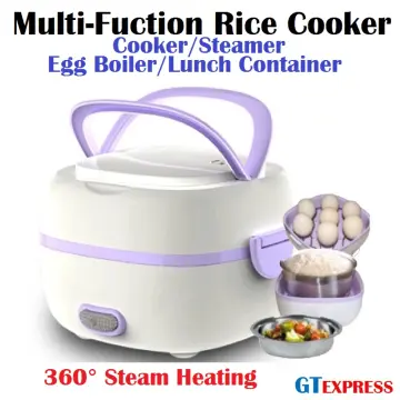 purple color stainless steel rice cooker