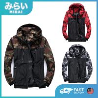 READY STOCK KL Camouflage Hoodie er Jacket Slim Fit Windbreaker Jacket For Men