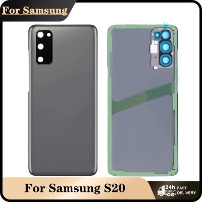 For Samsung Galaxy S20 G980 G980F Battery Back Cover Rear Glass Door Housing With Camera Lens For SAMSUNG S20
