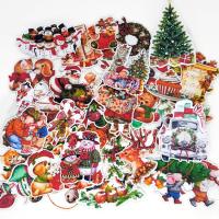 33PCS Christmas Kids Fun Paper Stickers Homemade Bookkeeping Decals on Laptop / Decorative scrapbooking / DIY Stickers Labels