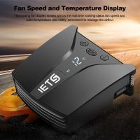 Iets Gt202 Computer Laptop Cooler Laptop Cooling Pad Laptop Fan Cooler Notebook Temperature Display Rapid Heatsink