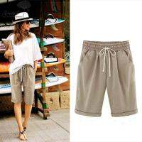 [มีเก็บเงินปลายทาง]Amart Fashion Women Pirate Shorts Casual Elastic Waistband Loose With Pocket Fashion For Summer