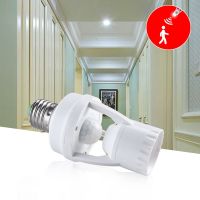☈✷﹍ PIR Motion Sensor E27 Night Light Holder LED Bulb Converter Lamp Holder Bulb Socket Adapter 110V 220V Motion Control Switch
