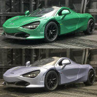 20231:32 จำลอง 720s โมเดลรถโลหะผสมซูเปอร์คาร์เด็กดึงกลับเสียงและแสงโลหะของเล่นตกแต่งรถ