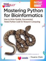 (ใหม่) พร้อมส่ง Mastering Python for Bioinformatics : How to Write Flexible, Documented, Tested Python Code for Research Computing [Paperback]