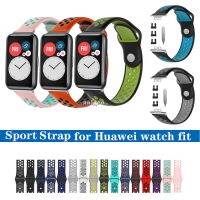 สายแบบ Sport Band แบบสปอร์ตซิลิโคนอ่อนนุ่มทดแทนสำหรับ Huawei watch fit 【BYUE】