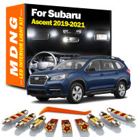 MDNG 17ชิ้น C An BUS สำหรับ Subaru Ascent 2019 2020 2021ในร่มยานพาหนะโคมไฟ LED ภายในแผนที่โดมชุดไฟรถยนต์หลอดไฟ Led ไม่มีข้อผิดพลาด