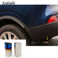 For Renault Kadjar 2016 2017 2018 2019 Car Styling Muffler End Black Dedicate Stainless Steel Exhaust Tip Tail Hoods Outlet