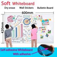 A2 Size Self-adhesive Whiteboard Dry Erase White Board for Wall Stickers Iron Can Absorb Magnetic Items Graffiti Painting