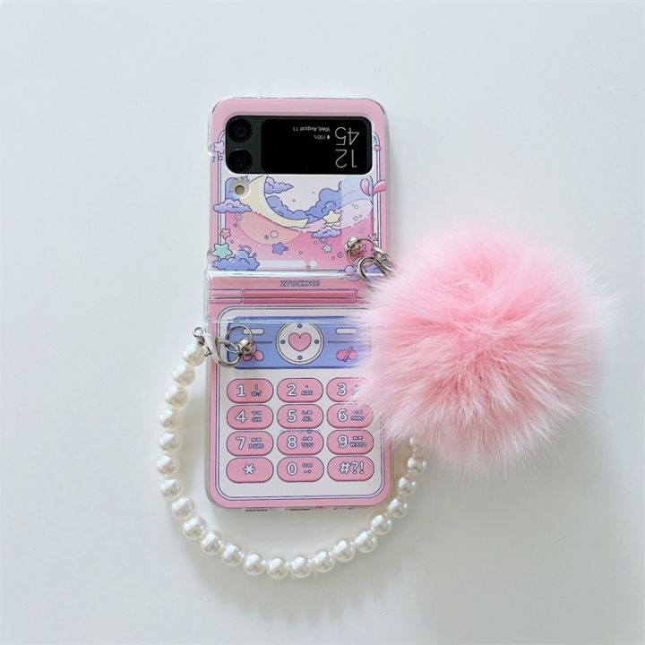 เคสมือถือ-แบบแข็ง-pc-ลายการ์ตูนน่ารัก-สําหรับ-samsung-galaxy-z-flip-3-5g-zflip4