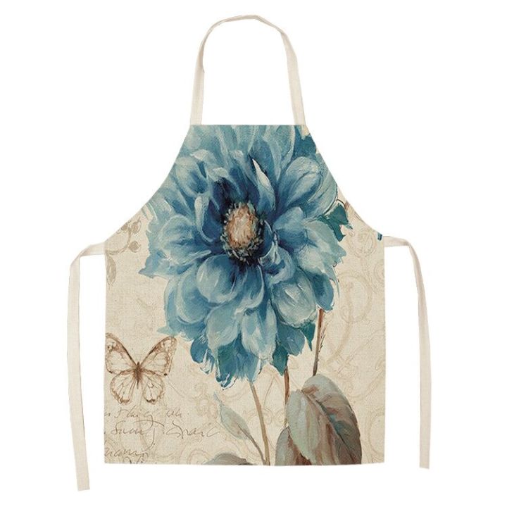 creative-floral-kitchen-apron-linen-aprons-home-cooking-waist-baking-coffee-shop-cleaning-aprons-kitchen-accessories-68-55cm