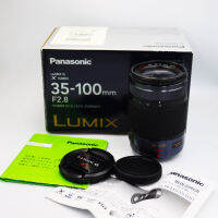 Panasonic LUMIX G X VARIO 35-100mm F2.8 ASPH. POWER O.I.S. เลนส์ telephoto เกรด Premium ตัว Top สำหรับกล้อง MFT ค่ารูรับแสง F2.8 ตลอดช่วง ทางยาวโฟกัสเทียบเท่าเลนส์ 70-200mm เคลือบผิวชิ้นเลนส์แบบ Nano Surface Coating ประกอบด้วยชิ้นเลนส์ 18 ชิ้น 13 กลุ่มเลน