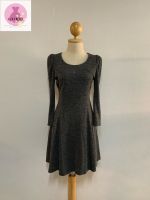 Korea grey long sleeve dress size s/m เดรสสีเทา แขนยาว มีซับใน