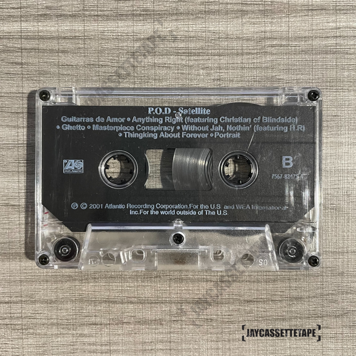 เทปเพลง-เทปคาสเซ็ท-cassette-tape-เทปเพลงสากล-p-o-d-อัลบั้ม-satellite