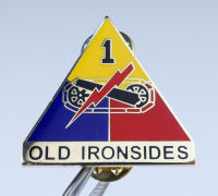 tomwang2012. US 1st Armored Division Insignia Badge Old Ironsides Pin