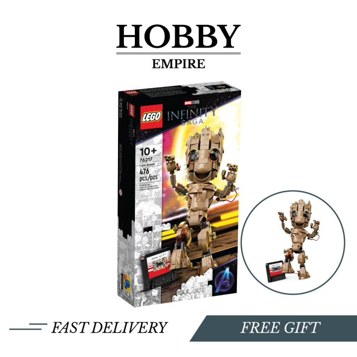 HOBBY EMPIRE] LEGO Marvel I am Groot (76217) *Original LEGO Set Extra  Bubble Wrap When Shipped*