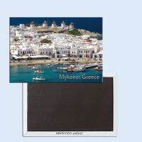 Mykonos Cyclades ตู้เย็นแม่เหล็กกรีซติดอยู่กับของที่ระลึกสำหรับนักท่องเที่ยวของตกแต่งบ้าน24859