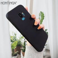 Hontinga ปลอกกรณีสำหรับ Samsung Galaxy S9 S9 Plus S9 + สแควร์ Original ซิลิโคนนุ่มเหลวคลุมทั้งหมดกล้องป้องกันกรณีปกหลังโทรศัพท์ Softcase สำหรับชายหญิงชายหญิง