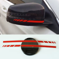 【 Delivery】Stripes สติกเกอร์กระจกมองหลังไวนิล Decal สำหรับ Mercedes Benz W204 W205 W176 A45 W213 C63 AMG