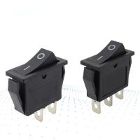 1pcs Black Rocker Switch 2 Pin 3 Pin Black Boat Switch 2 Position15A 250V Electrical Circuitry  Parts