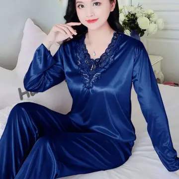 Cute Cartoon Long Sleeve Sleepwear Set Thin Women's Pajamas Homewear Female  Nightgown Seamless Night-clothes