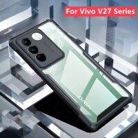 เคส Vivo V27 5G เคส Vivo V27E เคส Vivo V27 Pro มีที่ครอบด้านหลังโปร่งแสง,เคสกันตกฝาครอบแบบบางฝาครอบเคสกันกระแทกมือถือสีสันสดใสเคสกุญแจป้องกันการเคro