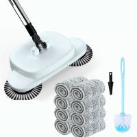 Sweeper Hand Push Vacuum Cleaner Household Soft Broom and Dustpan Set Combination Magic Broom Broom Vacuum Cleaner Sweeping