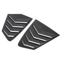 Car Carbon Fiber Rear Tail Louvers Vent Window Shutters Windshield Sunshade Cover Trim Accessories Fit for 2020 3