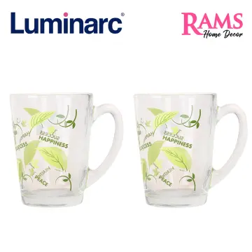 Luminarc Nordik Clear Glass Coffee Mug, 380 ml Jumbo Cup