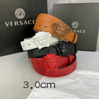 (ของขวัญที่สวยงามกล่อง) Versace Men เข็มขัด2022เข็มขัดผู้ชายใหม่ผู้ชายสไตล์ถนน S เข็มขัดหนังธุรกิจแบบสบายๆเข็มขัด