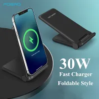 FDGAO Fast Wireless Charger Foldable Charging Stand 30W For iPhone 14 13 12 11 XS Max XR X 8 Samsung S21 S20 S10 Galaxy Note 20