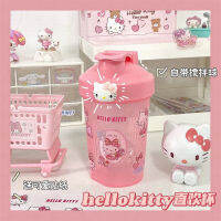 Sanrio ตรงถ้วยดื่ม Heltty 3D ตุ๊กตากีฬาขวดน้ำแบบพกพาถ้วยน้ำที่สวยหรูขนาดเล็กวันหยุดคู่ของขวัญ