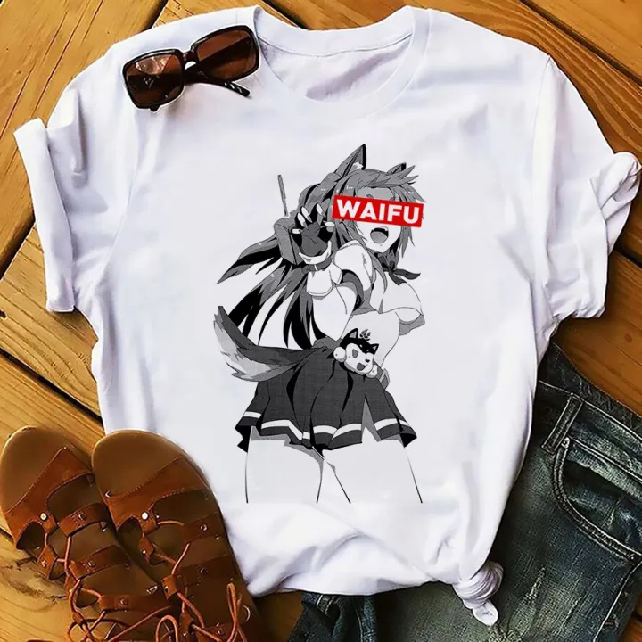 Japan anime Otaku kawaii girl waifu funny t-shirt men 2019 summer new white  casual manga Harajuku unisex t shirt homme | Lazada PH