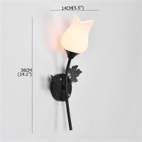 OUFULA Wall Lamps Contemporary Creative LED Sconces Lights Flower Shape Indoor For Home Bedroom