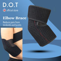 DOT 1Pc Sports Adjustable Elbow Brace Support Tennis Compression Breathable Straps for Golfers Bursitis Tendonitis Joint Pain