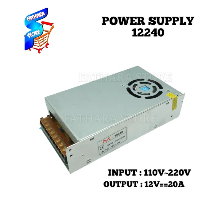 Power Supply Ac To Dc 12v a 250w Untuk Lampu Led Strip Cctv S 250 12 Lazada Indonesia