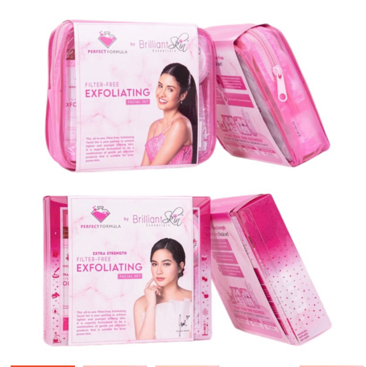 Brilliant Exfoliating Mild dan Extra Strenght Perfect Formula Exfoliating mild Brilliant