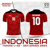 New！2023！Indonesia 2023 Permainan Lautan 2023 Home Jersey High quality products （Freeprinting of names）