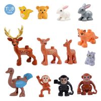 Brick Animal Spelling Big Building Blocks Monkey Rabbit Ostrich Bird Sika Deer Educational Brick Hot Toys Children Baby Gift Building Sets