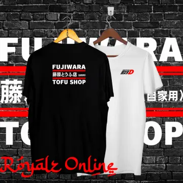 Fujiwara Tofu Shop Initial D Hoodie Men Anime Graphic Round Collar