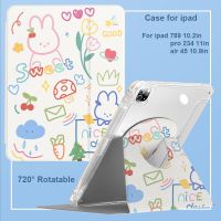 สำหรับ Ipad Pro เคส Funda หมุนได้720 ° รุ่น2 3 4 11นิ้วเคสสำหรับไอแพดแอร์5 4 10.9 10Th 7/8/9Th รุ่น10.2พร้อมช่องใส่ดินสอ