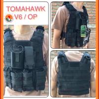 เปลือกเสื้อเกราะ TOMAHAWK รุ่น V6 / OP  ขนาดมาตรฐาน 4 ช่องMax เปิดด้านข้าง น้ำหนักเบา สามารถใส่แผ่นเกราะได้