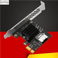 Chi A Mining PCIe To MiniSAS 8087 4พอร์ต SATA 3 6Gb SSD Adapter PCI-e PCI Express X1 Controller การ์ดขยาย Riser เพิ่มบนการ์ด