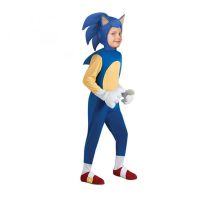 Sonic Costume Halloween Kids Clothing Blue Hedgehog Cartoon Cosplay Set Movie Game Fancy Dress Party Costume